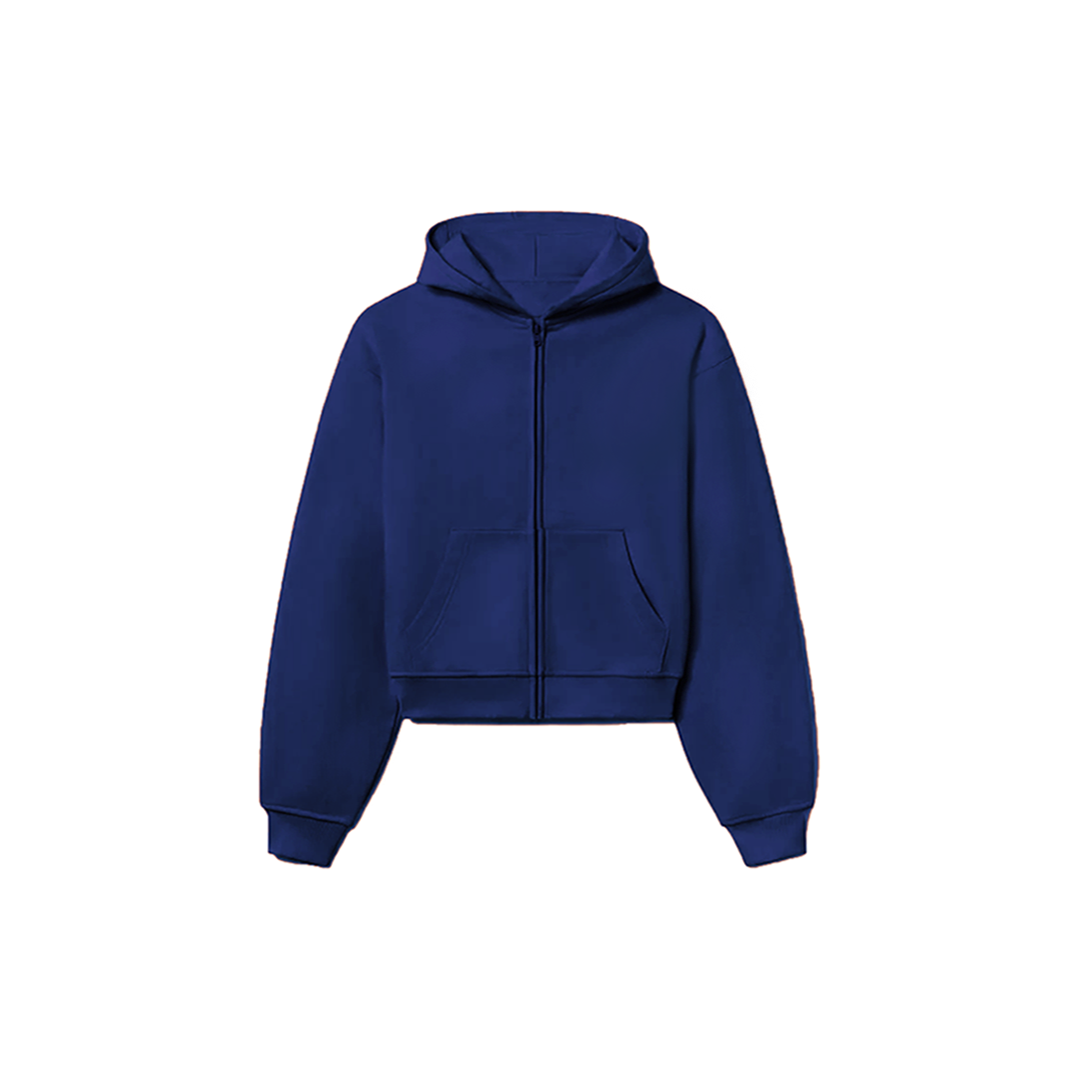900 GSM 'Astronaut Blue' Zip-Up Hoodie – Humane Blanks 900 GSM 'Astronaut Blue' Zip-Up Hoodie – Humane Blanks