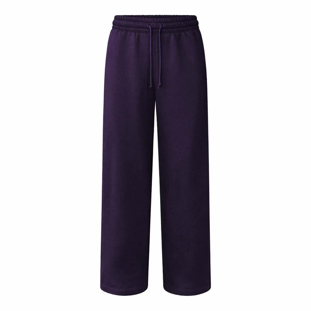 900 GSM 'Plum' Straight-Leg Pants