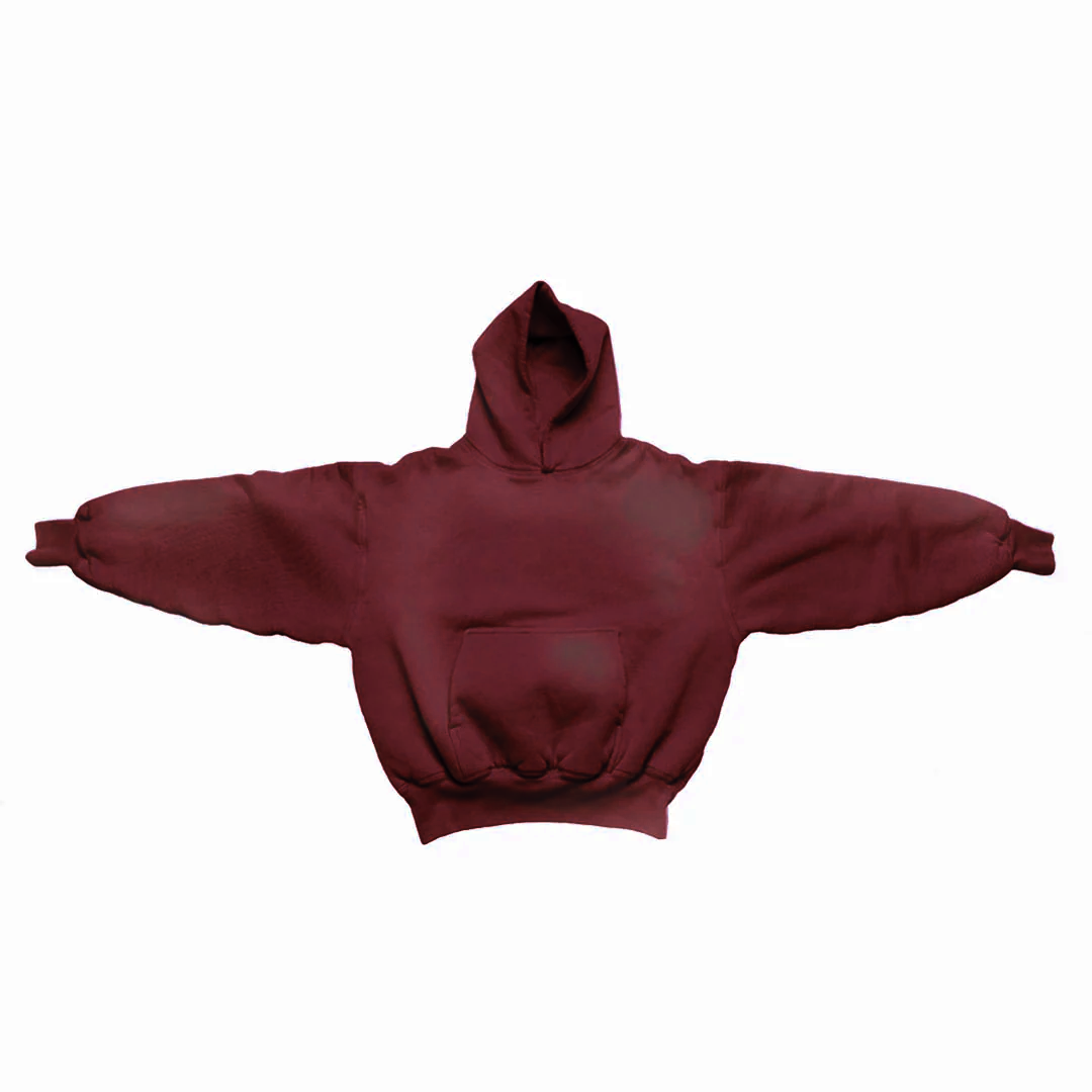 1800 GSM 'Washed Wine Berry' Hoodie with CRDLCK™
