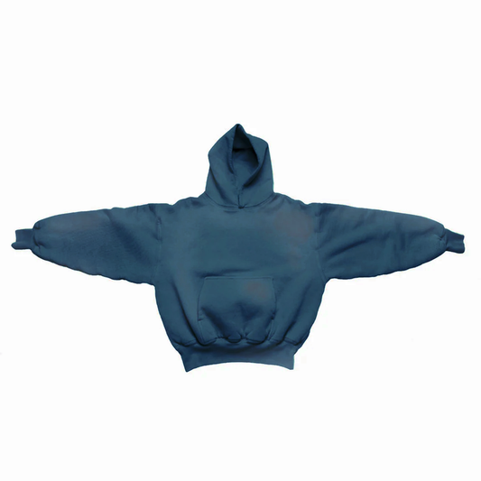 1800 GSM 'Washed Indigo' Hoodie with CRDLCK™