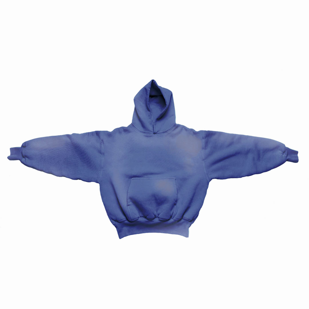 1800 GSM 'Washed Blueberry' Hoodie with CRDLCK™ – Humane Blanks 1800 GSM 'Washed Blueberry' Hoodie with CRDLCK™ – Humane Blanks