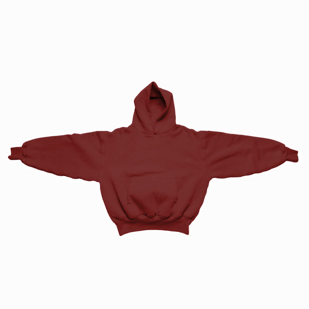 1800 GSM 'Rusty Red' Hoodie with CRDLCK™