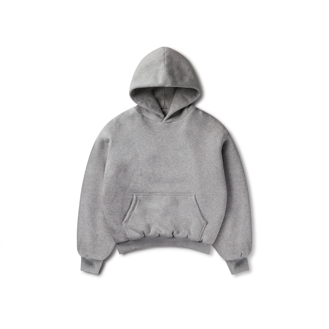 1000 GSM 'Heather Gray' Double Hoodie