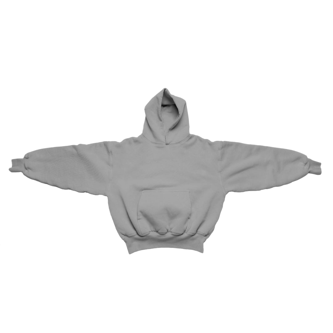 1800 GSM 'Concrete Iron' Hoodie with CRDLCK™