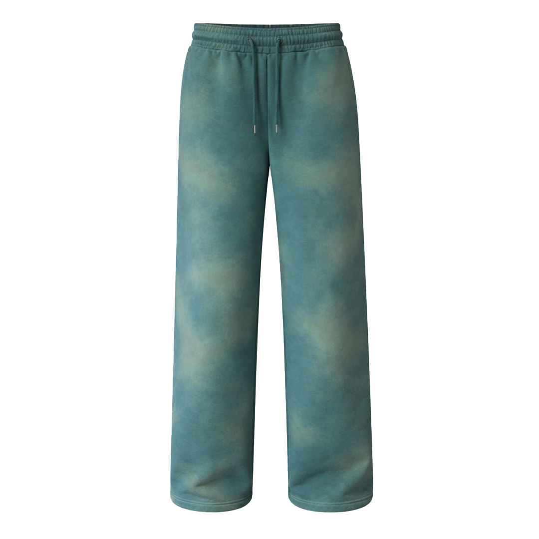 900 GSM 'Washed Mariner' Straight-Leg Pants