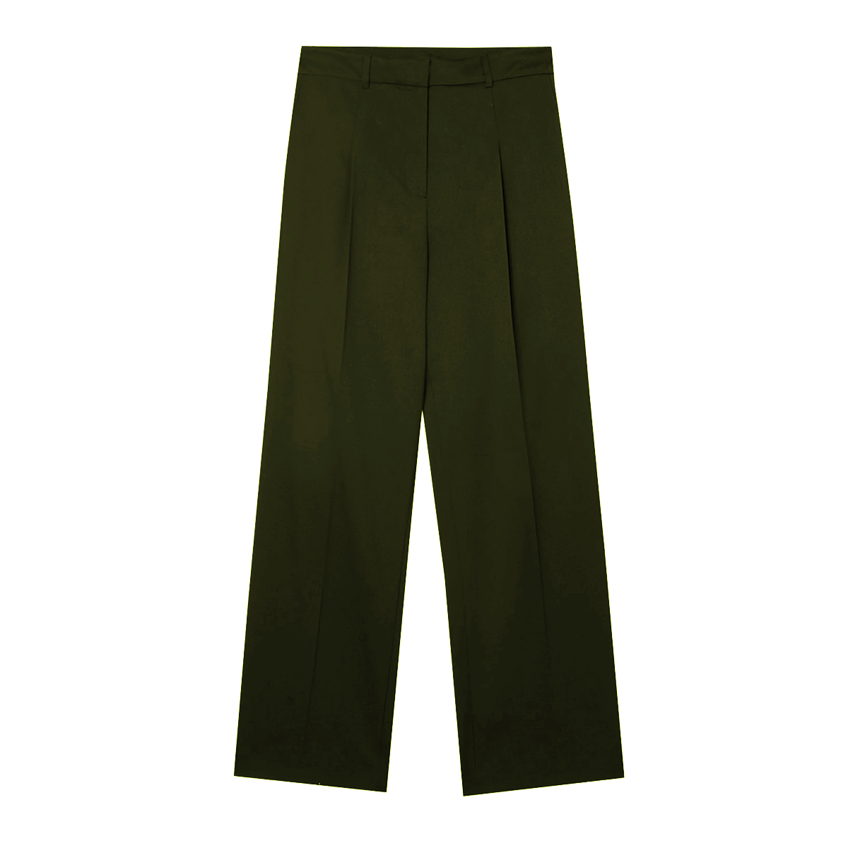 Nylon 'Army Green' Baggy Pants