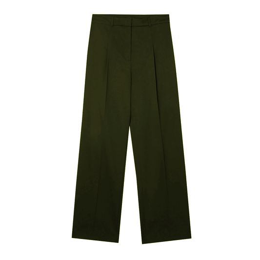 Nylon 'Army Green' Baggy Pants