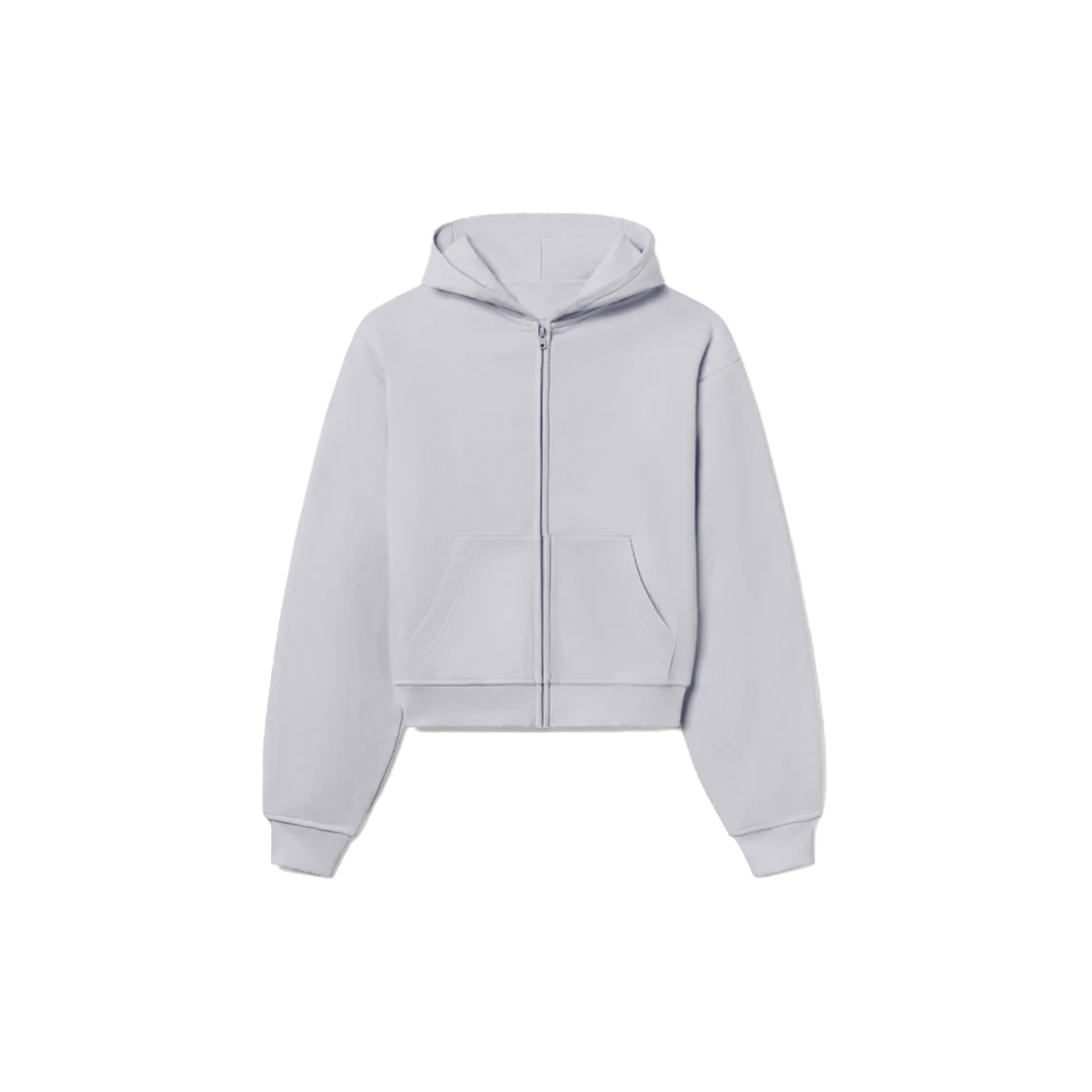 1800 GSM 'Cool gray' Zip-Up Hoodie