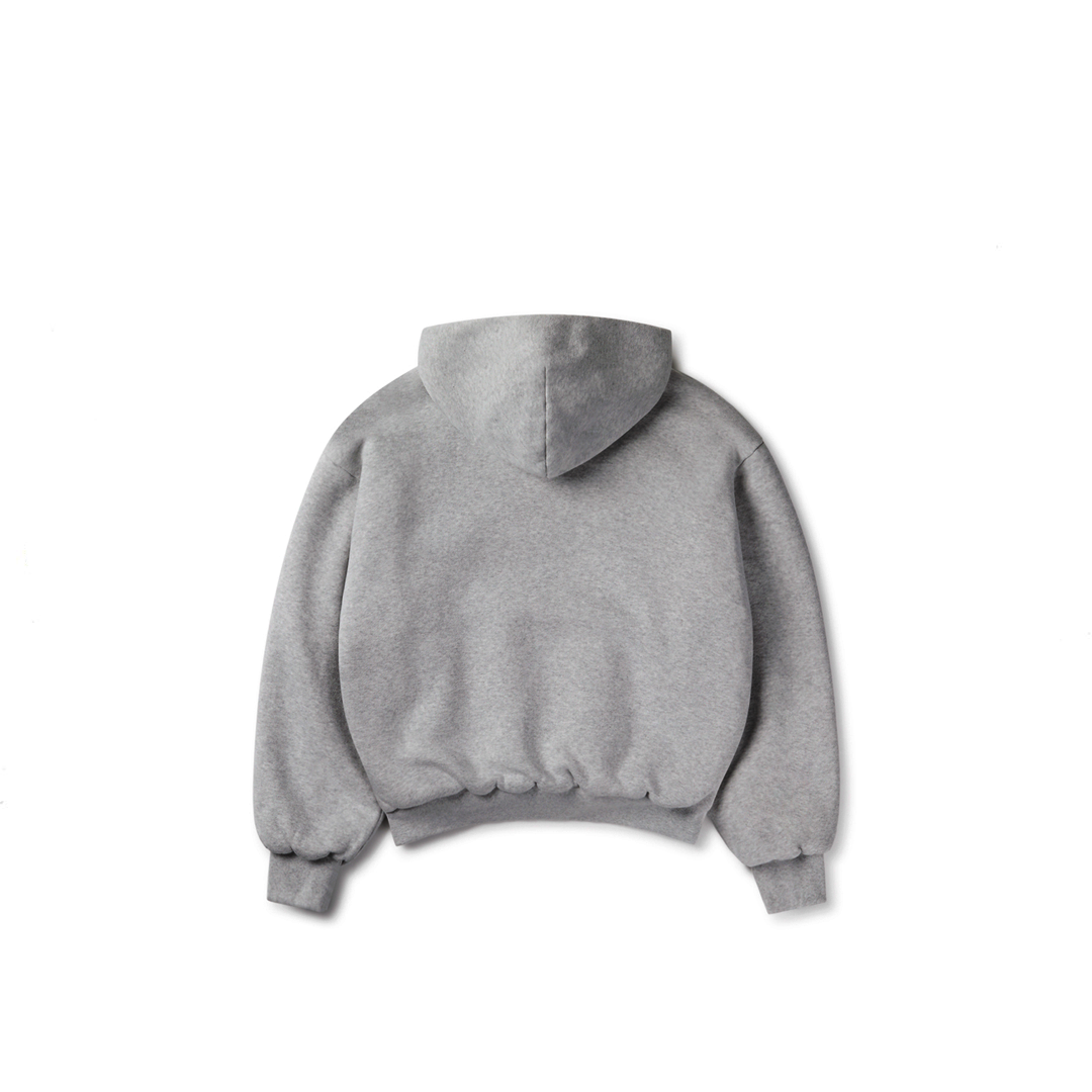 1000 GSM 'Heather Gray' Double Hoodie