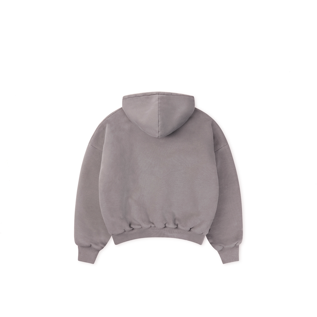 1000 GSM 'Hurricane Gray' Double Hoodie