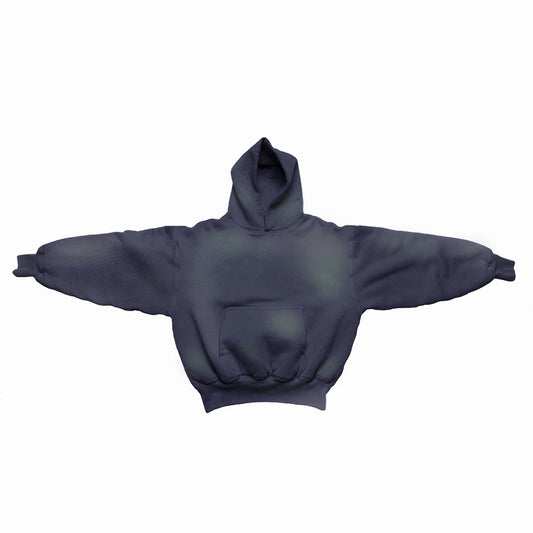 1800 GSM 'Washed Onyx Blue' Hoodie with CRDLCK™