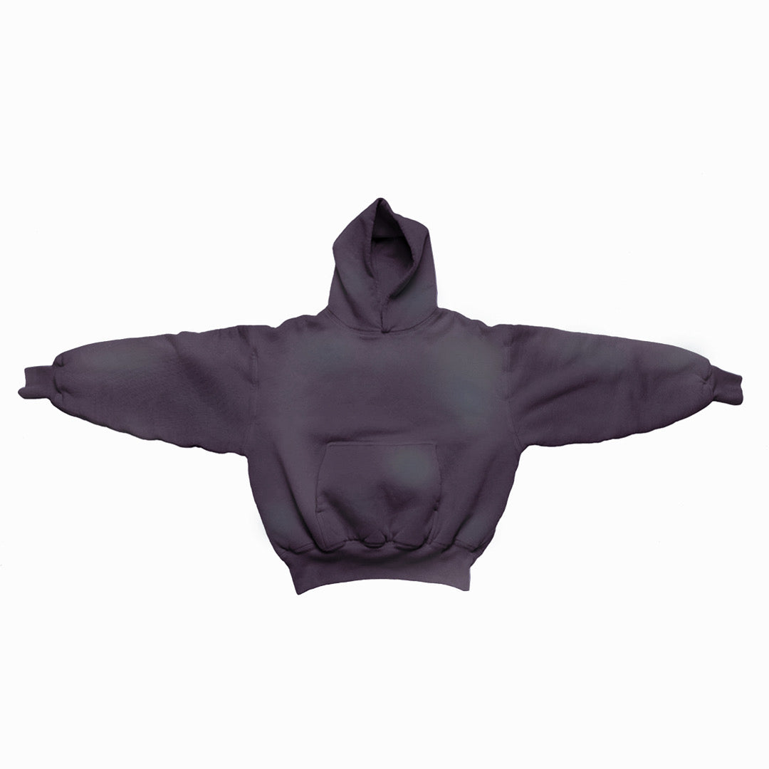 1800 GSM 'Washed Plum' Hoodie with CRDLCK™
