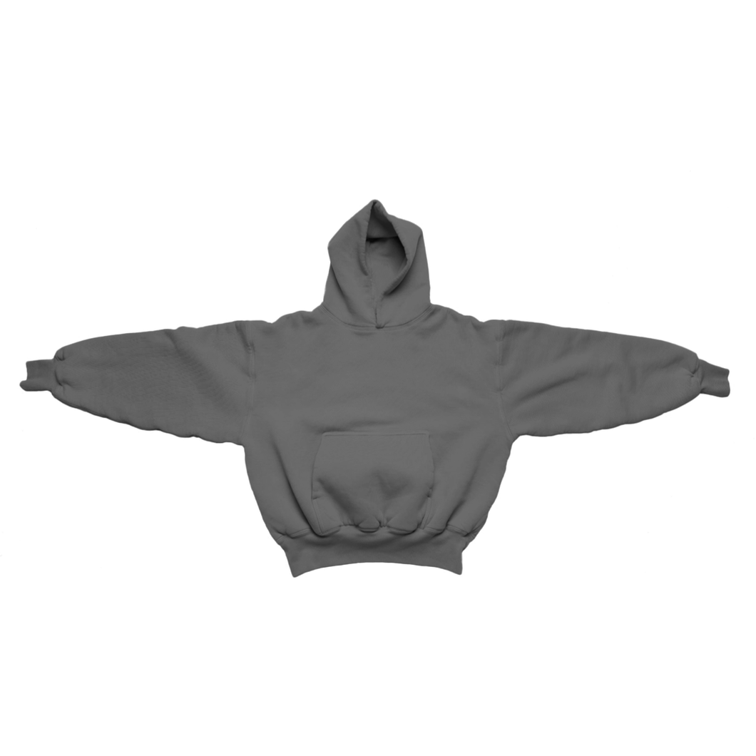 1800 GSM Charcoal Gray Hoodie with CRDLCK™