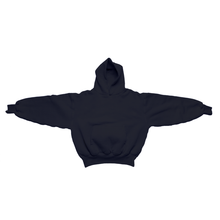 Load image into Gallery viewer, 1800 GSM Black Knit Hoodie with CRDLCK™
