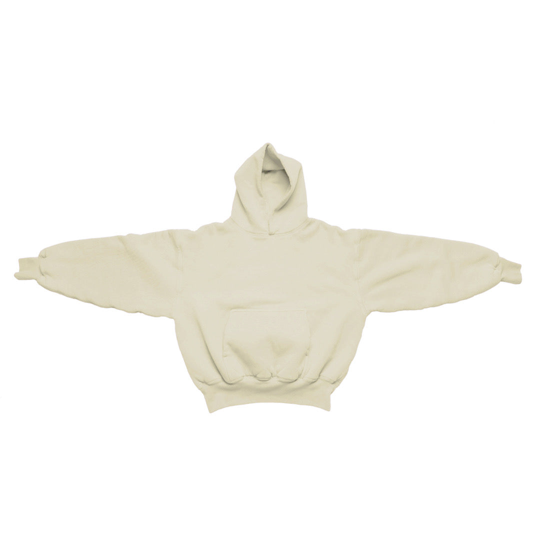 1800 GSM 'Coconut Cream' Hoodie with CRDLCK™